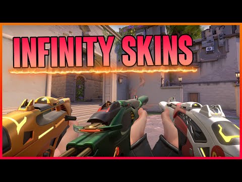 INFINITY SKINS SHOWCASE (INFINITY BUNDLE) - VALORANT BATTLEPASS SKINS