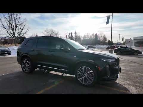2025 Cadillac XT6 AWD 4dr Sport in Black for sale at Aurora Toyota in Aurora, ON