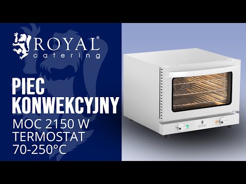 Video - Outlet Piec konwekcyjny - 3 poziomy - 2150 W
