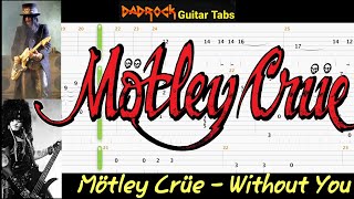 Download lagu Without You - Motley Crue - Guitar   Bass TABS Lesson mp3