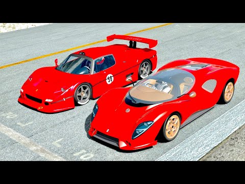 De Tomasao P72 2022 vs Ferrari F50 GT at Monza
