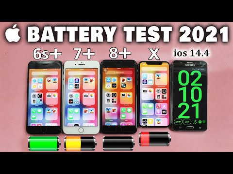 IOS 14.4 Battery Test in 2021 - iPhone 6s Plus vs iPhone 7 Plus vs iPhone 8 Plus vs iPhone X 🔥