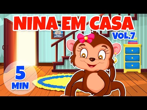 Nina em Casa Vol. 7 - Giramille 5 min | Desenho Animado Musical