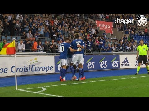 Racing-Lokomotiv Plovdiv : le but de Kévin Zohi en bord terrain