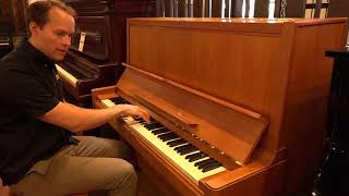 Video thumbnail for Yamaha U7 Solid Teak Wood by Brigham Larson Pianos