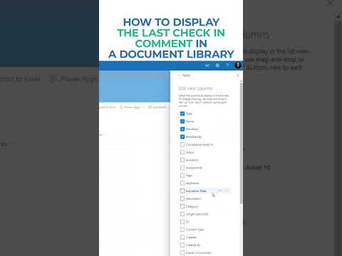 How to Show Latest Check-In Comment in Library  How to Show Latest Check-In Comment in Library