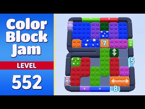 Color Block Jam Level 552 | Every Puzzle Solved! 🎯
