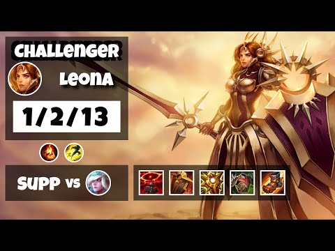 Leona Support 11.11 Challenger Gameplay Replay - S11 (1/2/13) - TURKISH