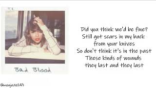 Taylor Swift - Bad Blood (Lyrics)