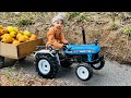 DIY Mini Tractor Trolley Loaded With Jujube New Mini Tractor And JCB