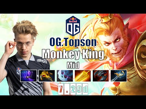 Monkey King Mid | OG.Topson | 2X TI WINNER SIGNATURE MONKEY KING | 7.29d Gameplay Highlights