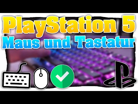 PS5 Maus und Tastatur anschließen (Deutsch) Tastatur/Maus mit/ohne Adapter an PlayStation 5 spielen!
