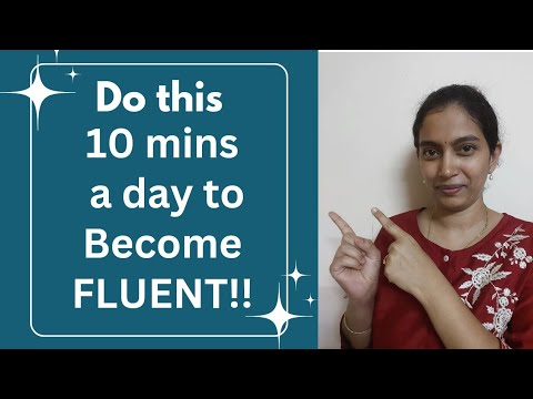 Super technique to become fluent!!. Do this for 10mins daily!!