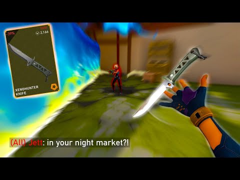 when you get xenohunter knife in your night market...