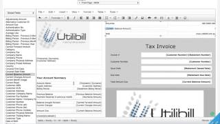 Utility Billing  Templates - Invoice Template Setup