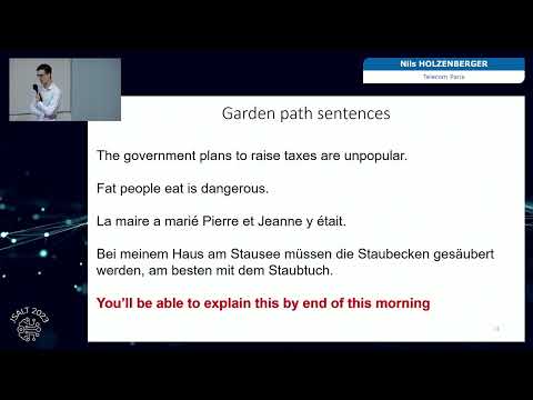 Natural Language Processing -- Nils Holzenberger -- JSALT 2023