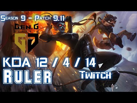 Gen Ruler TWITCH vs SIVIR ADC - Patch 9.11 KR Ranked