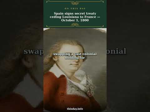 How did Spain swap Louisiana for Tuscany in 1800?
