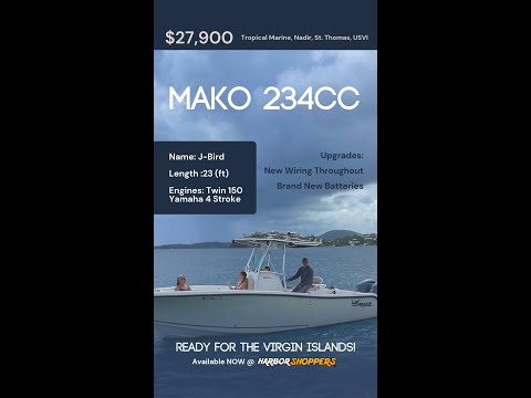 🚤 Ready for the Virgin Islands? Meet the Mako 234CC! 🌴 #shorts