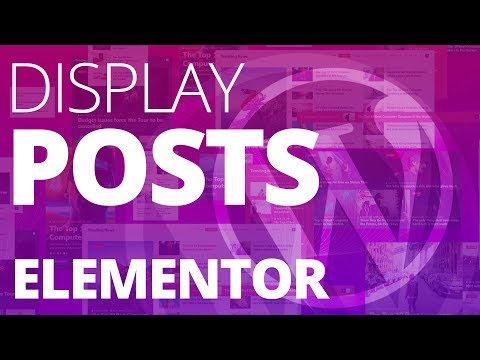 Display Posts in Lists Tiles Grid Slider Carousel Ticker and more with Elementor