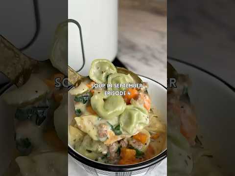 Creamy Sausage Tortellini Soup