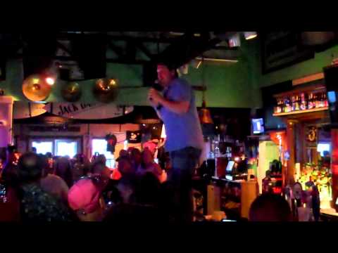Drew Copeland of Sister Hazel up on the bar at the Windjammer HNH 6