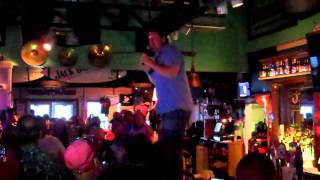 Drew Copeland of Sister Hazel up on the bar at the Windjammer HNH 6