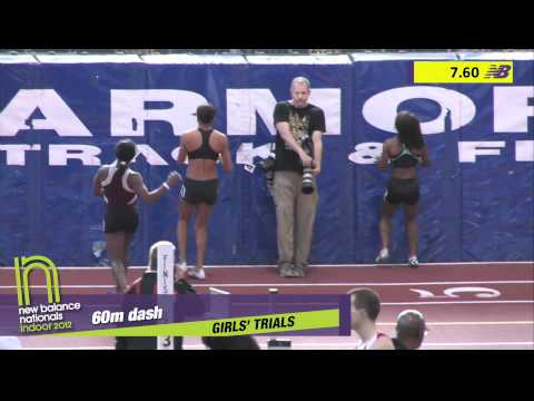 Girls 60m Heat 4 - New Balance Indoor Nationals 2012