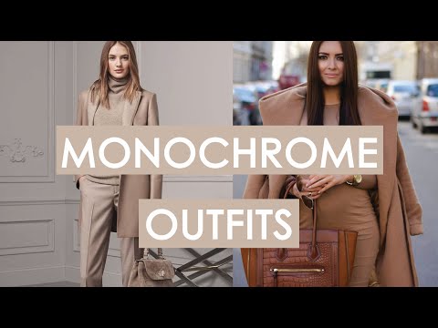 monochrome outfits