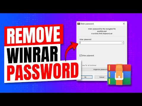 How to Remove Password from a WinRAR File [2 Working Methods]