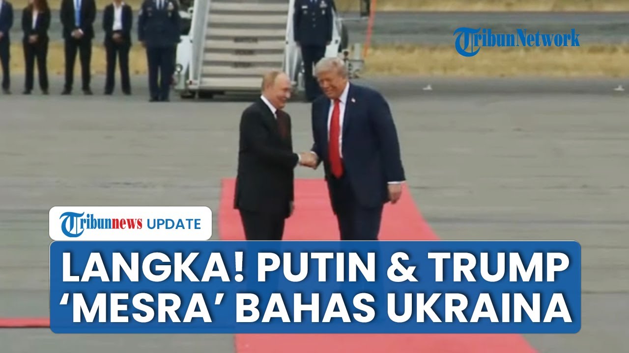 Momen Langka Putin dan Trump Bertemu, Berjabat Tangan di Alaska sebelum Bahas Perang Ukraina