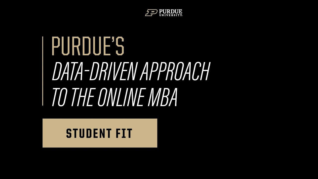 Purdue Online MBA Great Fit for STEM- and Technology Minded Business Professionals video