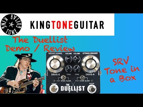 King Tone Guitar - The Duellist: Demo & Review (Stevie Ray Vaughan tone in a box!)