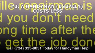 preview picture of video '3 Times You Should Call a Belleville MI Handyman - (734) 333-8051'
