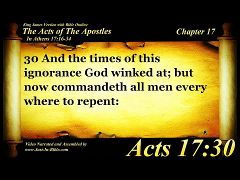 The Acts of the Apostles Chapter 17 - Bible Book #44 - KJV HD Read Along Audio/Video/Text