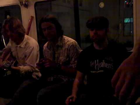 Stewart Mann and his band The Statesbord Revue performing on the Aol Lifestream Bus @ SXSW