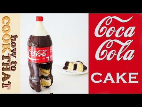 COCA-COLA CAKE如何烹飪，安里爾登3D可樂瓶蛋糕。 (COCA-COLA CAKE How To Cook That Ann Reardon 3D Coke bottle Cake)