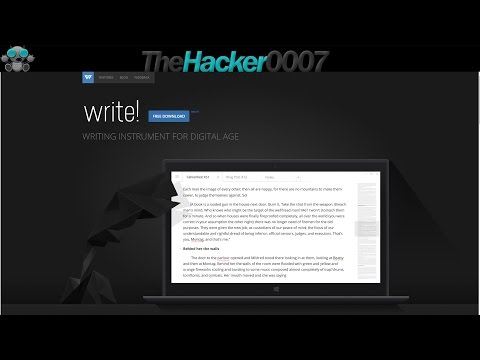 Write! - Minimalistic Word Processing Program