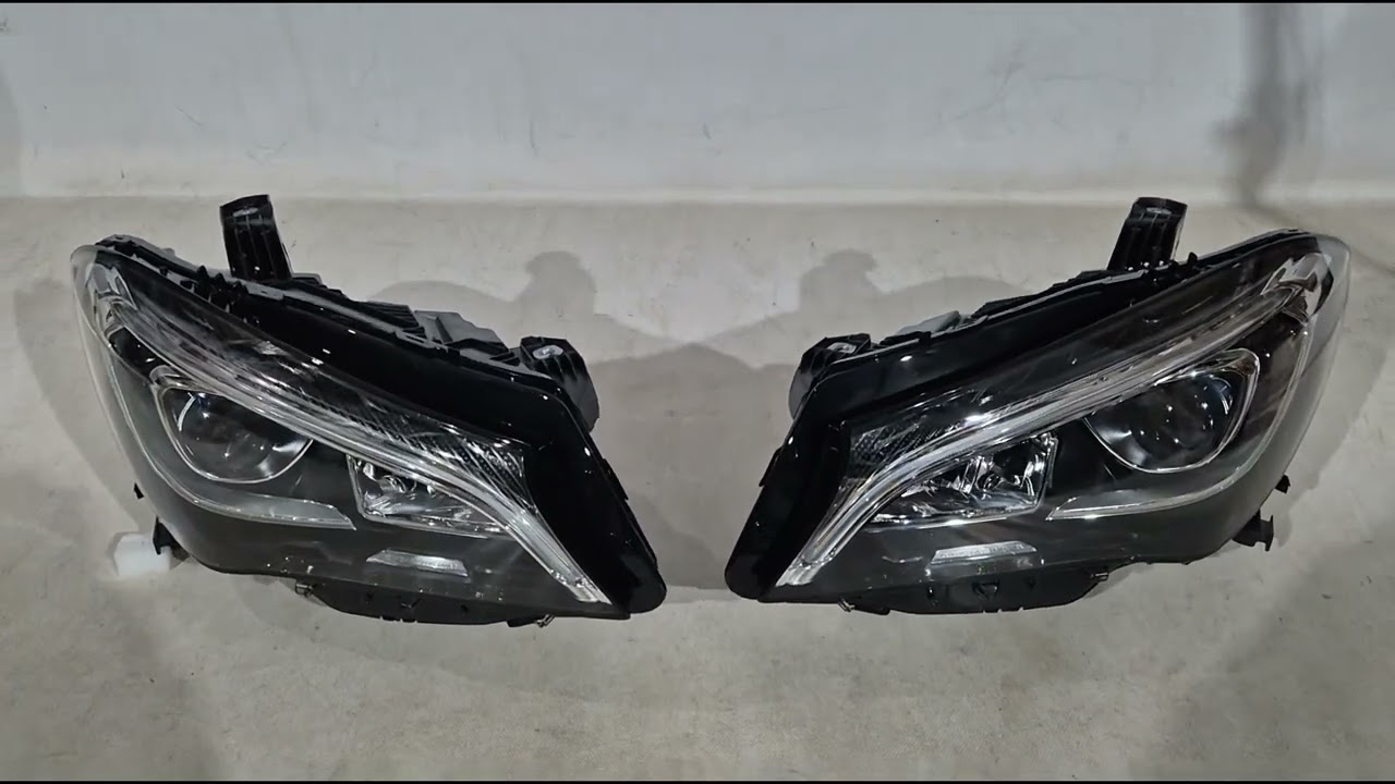 Mercedes CLA C117 2013-2019 гг. Передние фары с LED (2 шт) Video 1