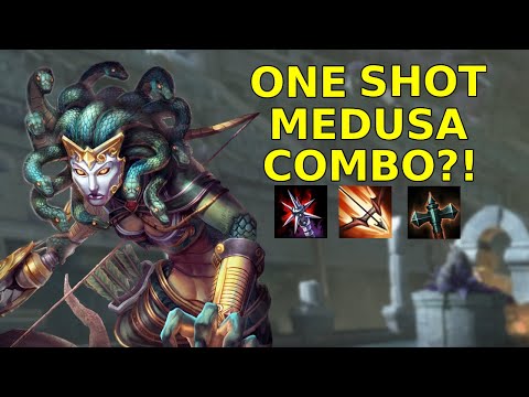 MEDUSA IS AMAZING| ONE SHOT COMBO- Conquest Smite