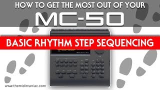 Video thumbnail for Roland MC-50 Tutorial: Basic Rhythm Step Sequencing by The MIDI Maniac (Roger)