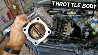 AUDI A4 B6 THROTTLE BODY REMOVAL REPLACEMENT