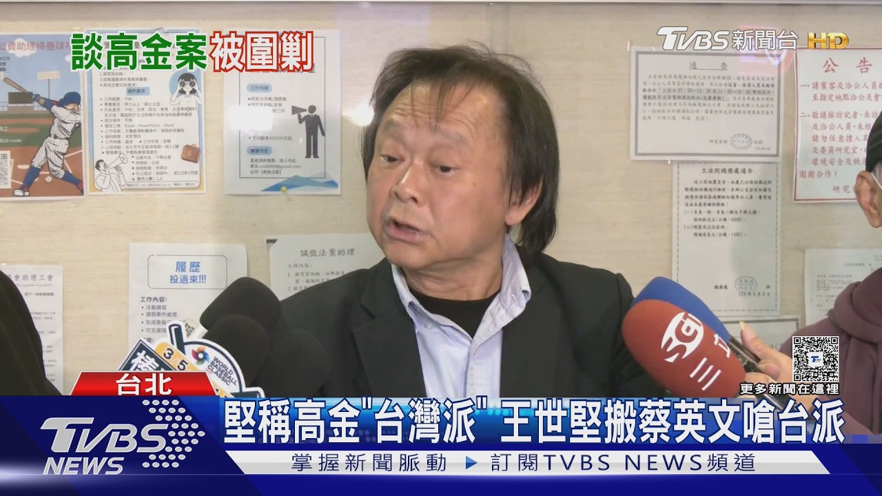 影音／堅稱高金「台灣派」　王世堅搬蔡英文嗆台派