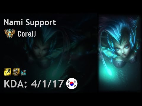 Nami Support vs Nautilus - CoreJJ - KR Challenger Patch 7.7
