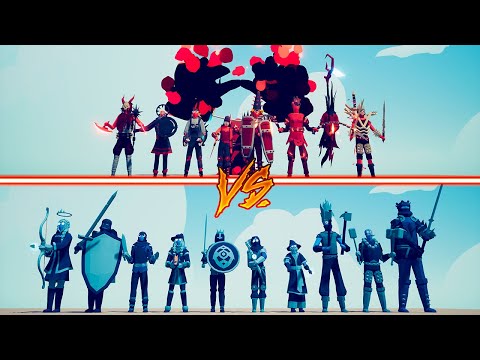 EVIL TEAM vs ICE TEAM - Totally Accurate Battle Simulator | TABS