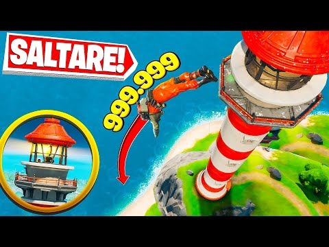SALTARE DA 999.999.999 METRI DAL FARO DI FORTNITE! *CAPITOLO 2*