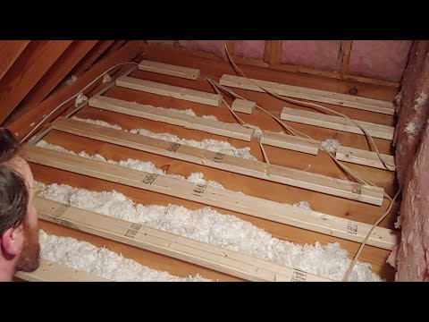 Adding Attic Floor Over Electrical Wire the Easy Way