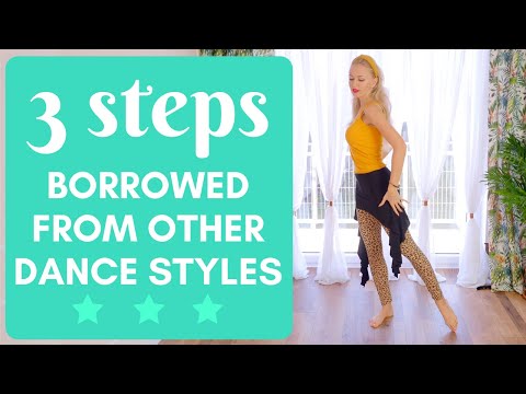 Belly Dance moves borrowed from other dance styles - Best Belly Dance Workout #danceathome
