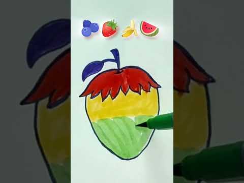 #Colouring drawing  || many vegetables including fruit 🍓