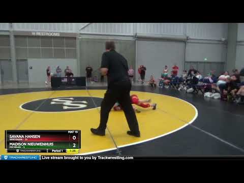 97 Lbs Round 5 (6 Team) - Savana Hansen, Wisconsin Vs Madison Nieuwenhuis, Michigan 45c7